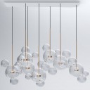 Giopato & Coombes - Bolle ZigZag Chandelier 34 Bubbles